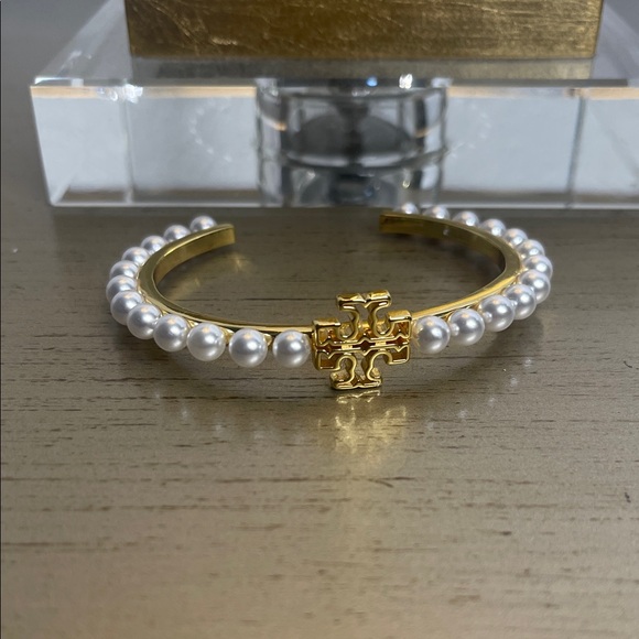 Tory Burch Gold and Pearl Bracelet - Picture 1 of 4